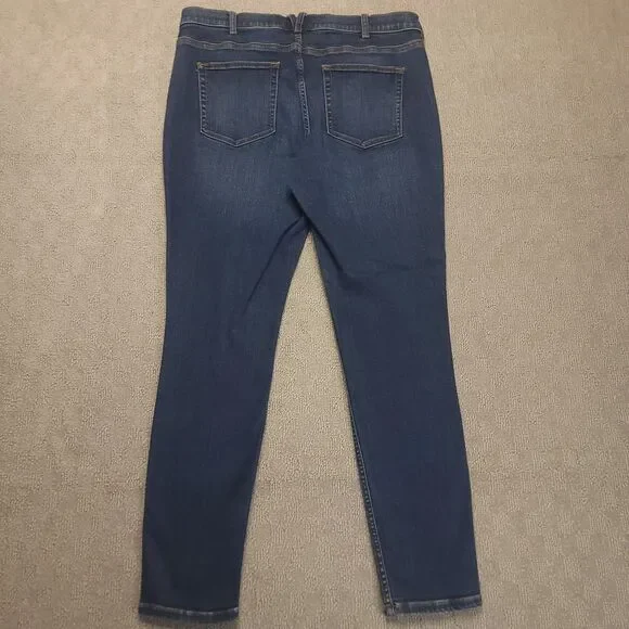 Duluth Trading Womens 14 (34x30) Jeans Stretch Blue Denim - Picture 2 of 10